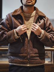 B3ボンバー レザージャケット