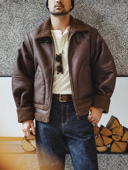 B3ボンバー レザージャケット