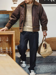 B3ボンバー レザージャケット