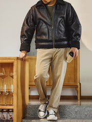 B3ボンバー レザージャケット