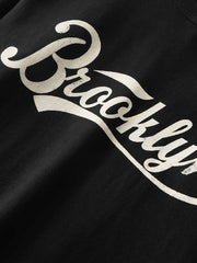 カルチャー「Brooklyn」プリント クルーネック スウェット