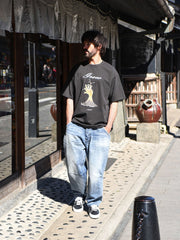 「Grow」プリント 半袖Tシャツ