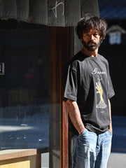 「Grow」プリント 半袖Tシャツ