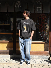 「Grow」プリント 半袖Tシャツ