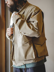 M65 ポケット多い カーキジャケット