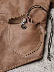 NAVAJO柄 本革 レザーウエスタン ベスト