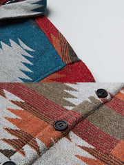 NAVAJO ジャガード織り ツイード 長袖シャツ