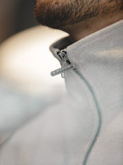 ハーフジップカラー スウェット