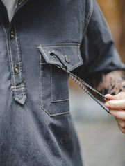 コントラストステッチシャツ