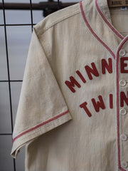 スタンドカラー ベースボール シャツ