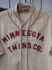 スタンドカラー ベースボール シャツ