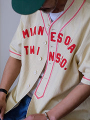 スタンドカラー ベースボール シャツ