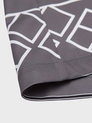 エスニックプリント キューバ襟 シャツ