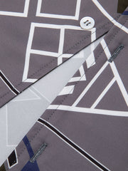 エスニックプリント キューバ襟 シャツ