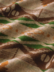 ウォッシュ加工 綿毛織り エスニックシャツ