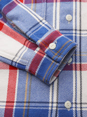 アシンメトリーポケット セルヴィッチチェック ワークシャツ