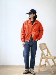 クラシック黄褐色メンズ軽量ジャケット