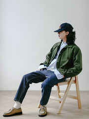 クラシック黄褐色メンズ軽量ジャケット