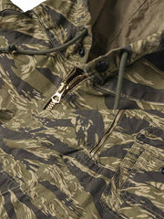 虎柄迷彩ミリタリースモックプルオーバー