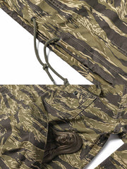 虎柄迷彩ミリタリースモックプルオーバー