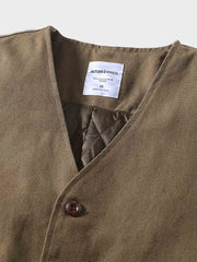 ウォッシュドキルティングベスト