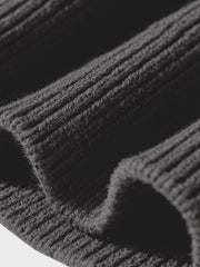 ハーフジップ ハイネック セーター