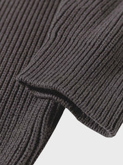 ハーフジップ ハイネック セーター