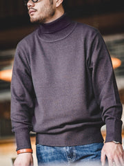 ハイネック ニットセーター