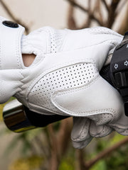 レトロバイク用タッチスクリーン羊革手袋