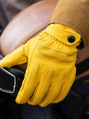 レトロバイク用タッチスクリーン羊革手袋