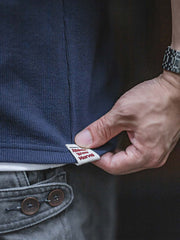 ヘビーウェイト長袖ヘンリーシャツ