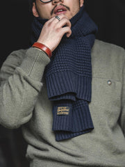 混合織ニットマフラー