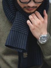 混合織ニットマフラー