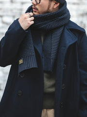 混合織ニットマフラー