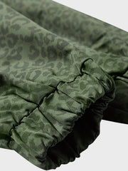 レオパード柄 スタンドカラー ジャケット