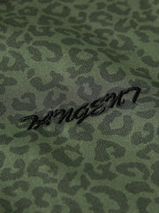 レオパード柄 スタンドカラー ジャケット