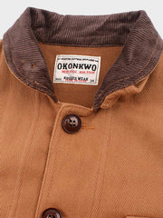 コーデュロイ パッチワーク ジャケット