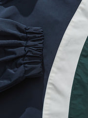 刺繍入りカラーブロックジャケット