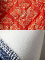 デニム切り替え フライトジャケット