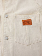 カジュアルホワイトハンティングデニムジャケット