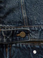 コントラストカラー ポケット デニムジャケット