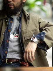 ミリタリー風 ヘリンボーン ワークジャケット