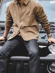 コットン カバーオール 長袖シャツ