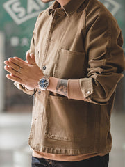 コットン カバーオール 長袖シャツ