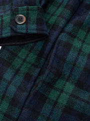 羊毛混紡チェックシャツジャケット