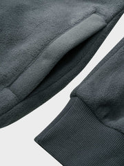 レトロ配色コンビポーラテックフリースパーカー