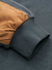 レトロ配色コンビポーラテックフリースパーカー