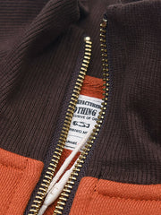 カラーブロック ヘビーウェイト ハーフジップ スウェット