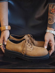 スエードディビット シューズ