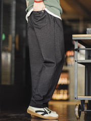 ウエスト ゴム入り混紡 チェック スラックス